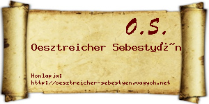Oesztreicher Sebestyén névjegykártya